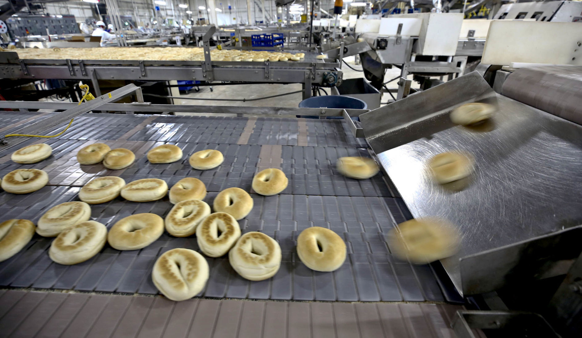 A bagel is born: make cuts
